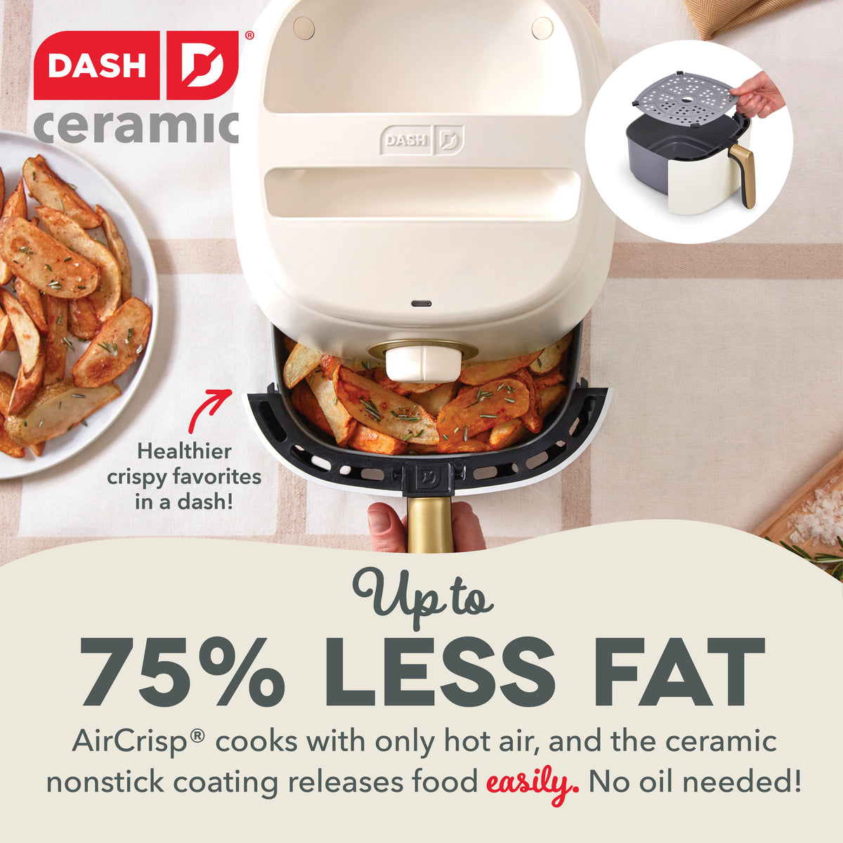 Ceramic Tasti-Crisp Express Air Fryer 2.6QT