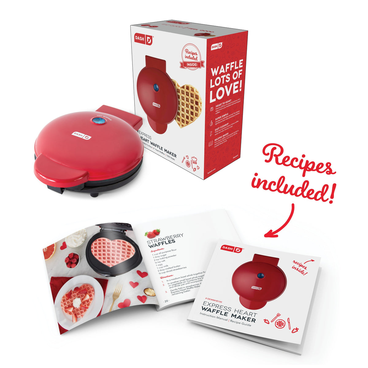 Express Heart Waffle Maker