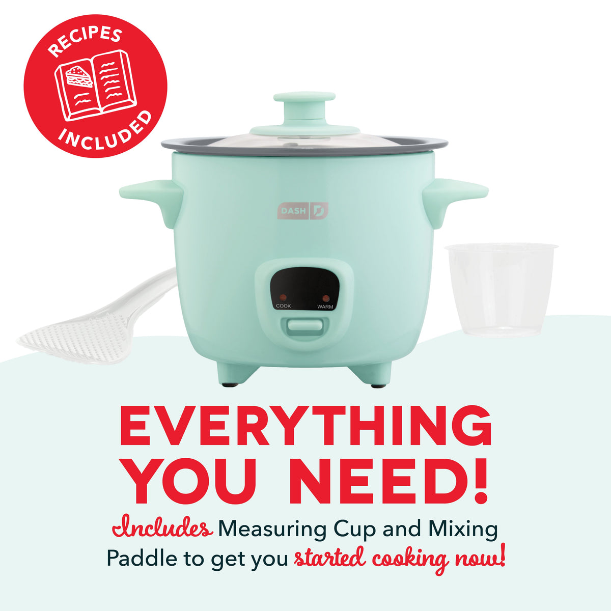 Mini Rice Cooker with Keep Warm