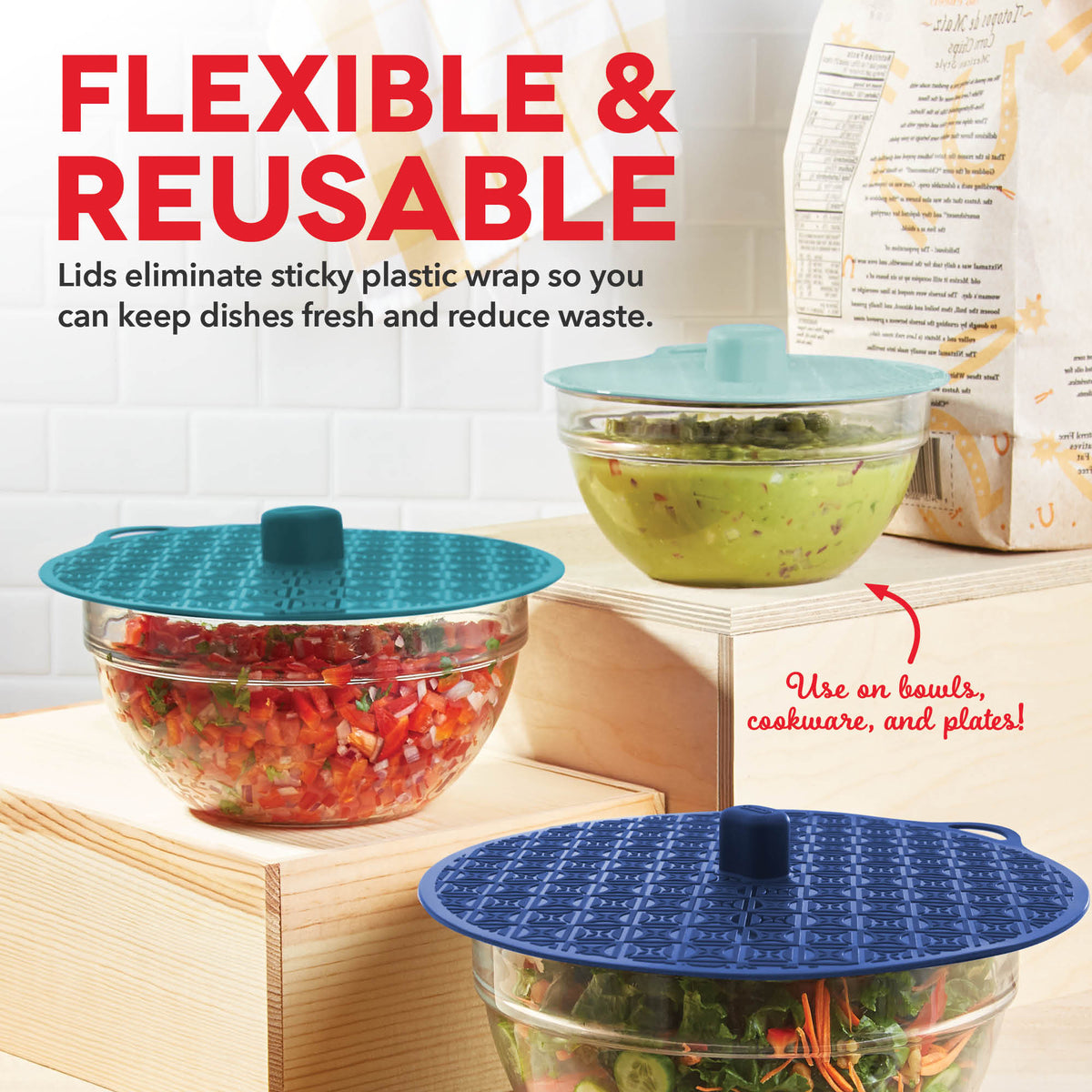Multi-Function Silicone Lids